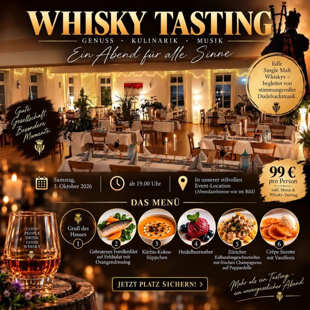 whisky tasting okt 2026 Burghotel Münzenberg